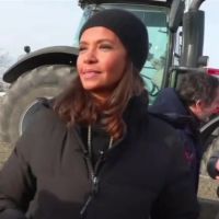 Colère des agriculteurs : Karine Le Marchand ovationnée sur un point de blocage de l&#039;A4, &quot;les Français sont avec vous&quot;