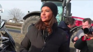 Colère des agriculteurs : Karine Le Marchand ovationnée sur un point de blocage de l'A4, "les Français sont avec vous"