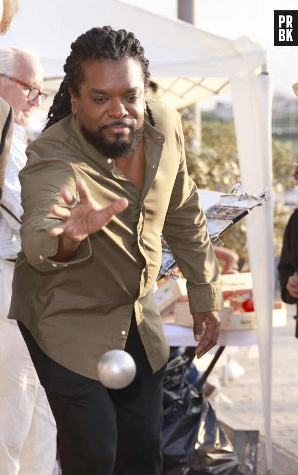 Anthony Kavanagh - People au Trophée de la Pétanque Gastronomique à Paris Yacht Marina le 21 juin 2022. © Christophe Aubert via Bestimage