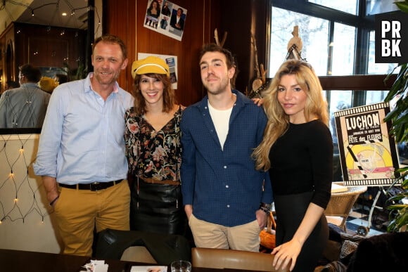 Régis Maynard, Léa Francois, Théo Bertrand, Lola Marois - Les acteurs de la série "Plus belle la vie" lors d'une séance de dédicace au 21ème Festival des créations Télévisuelles de Luchon le 9 février 2019. © Patrick Bernard / Bestimage