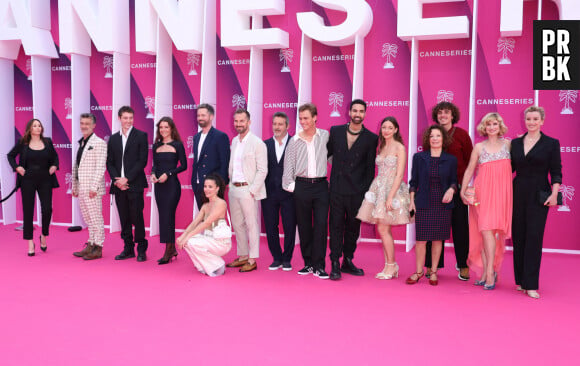 Le cast de 'ici tout commence' , 'Demain nous appartient' et 'Plus belle la vie' - Soirée d'ouverture de la 7ème saison de "CanneSeries" à Cannes le 5 avril 2024. © Denis Guignebourg/Bestimage
