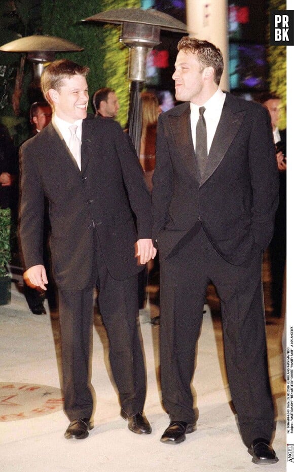 Matt Damon et Ben Affleck - Soirée Vanity Fair à Los Angeles.