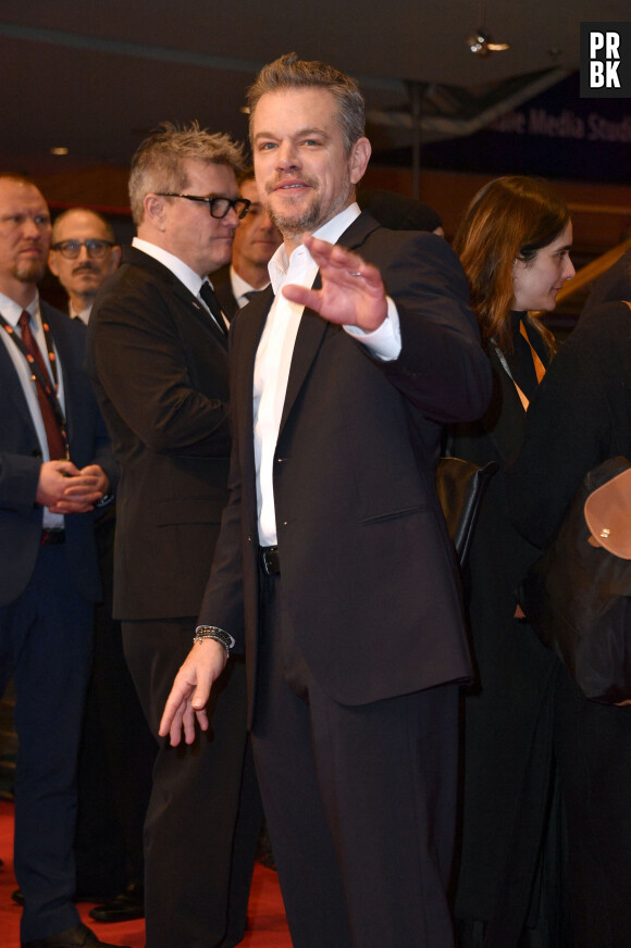 Matt Damon - Tapis rouge du film "Small Things Like These" et cérémonie d'ouverture du 74ème Festival International du Film de Berlin, La Berlinale. Le 15 février 2024.