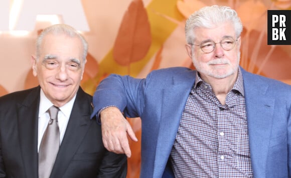 Georges Lucas et Martin Scorsese au photocall de la "MOFA Party in the Garden" à New York, le 7 juin 2022. © Stephen Shaver/Zuma Press/Bestimage