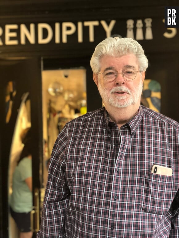 George Lucas va dîner au restaurant "Serendipity 3" à New York, le 17 juin 2019.