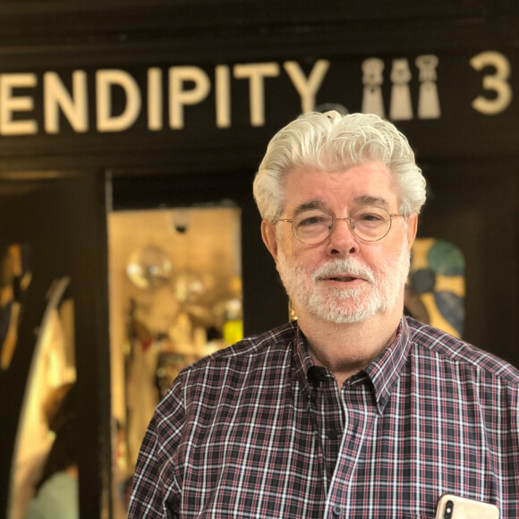 George Lucas va dîner au restaurant "Serendipity 3" à New York, le 17 juin 2019.