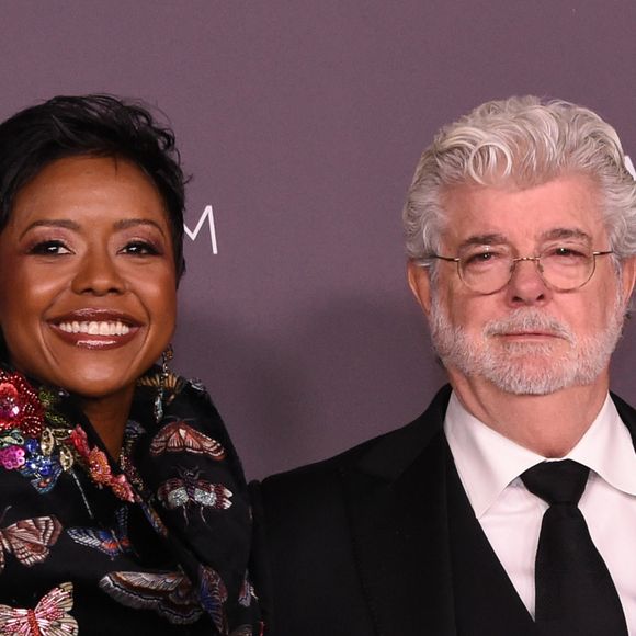 George Lucas et sa femme Mellody Hobson à la soirée LACMA Art au musée LACMA à Los Angeles, le 4 novembre 2017 © Chris Delmas/Bestimage