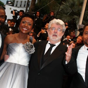 David Oyelowo, Mellody Hobson, George Lucas et Cuba Gooding Jr. - Montée des marches du film Cosmopolis lors du 65ème Festival du film de Cannes le 25 mai 2012