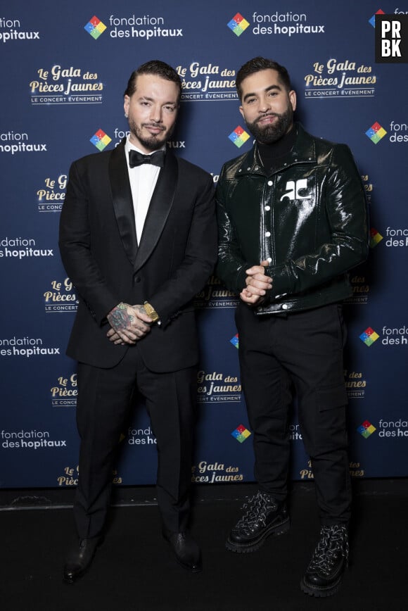 Exclusif - Kendji Girac et J Balvin - Concert événement "Le gala des pièces jaunes" à l'Accor Arena Paris le 26 janvier 2024. Une soirée de gala exceptionnelle en faveur des Pièces Jaunes ! De nombreux artistes se succèderont pour chanter pour les enfants et adolescents hospitalisés. © Cyril Moreau / Guillaume Gaffiot / Bestimage