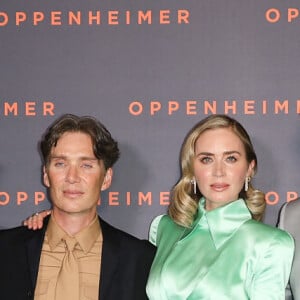 guest, Matt Damon, Robert Downey Jr., Cillian Murphy, Emily Blunt, Christopher Nolan, Jason Clarke et sa femme Emma Thomas - Première du film "Oppenheimer" au Grand Rex à Paris le 11 juillet 2023. © Coadic Guirec/Bestimage