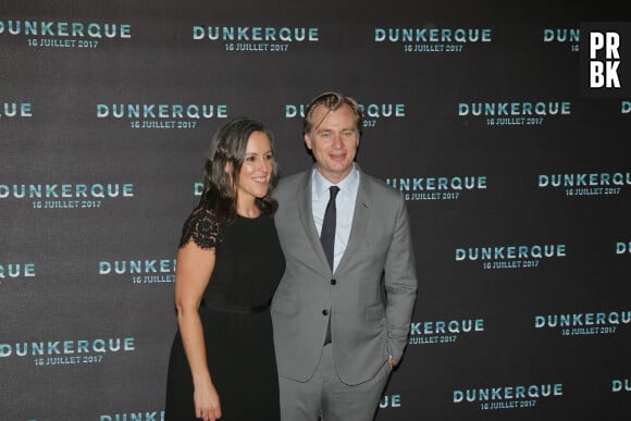 Christopher Nolan et Emma Thomas (productrice) - Avant-première du film "Dunkerque" à Dunkerque, le 15 juillet 2017. © Stéphane Vansteenkiste/Bestimage