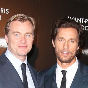 Matthew McConaughey et Christopher Nolan - Première du film "Interstellar" au Grand Rex à Paris. Le 31 octobre 2014
