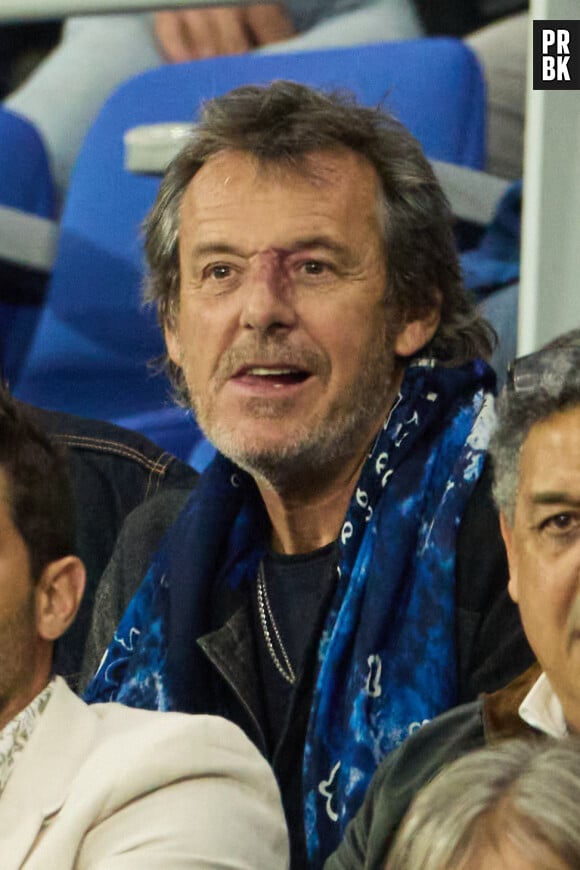 Jean-Luc Reichmann - People au match Irlande-Nouvelle Zélande (24-28) , quart de finale de la coupe du monde de rugby 2023, au Stade de France à Saint-Denis le 14 octobre 2023. © Dominique Jacovides - Cyril Moreau / Bestimage