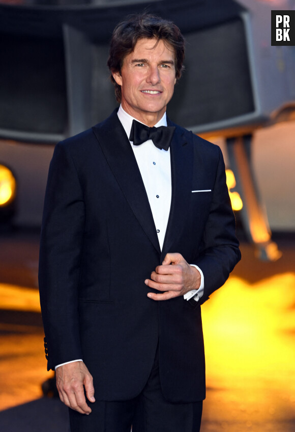 Tom Cruise à la première du film "Top Gun: Maverick" au cinéma Odeon, Leicester Square à Londres, le 19 mai 2022.