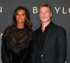 Brad Pitt et Karine Le Marchand à la première du film "Babylon" au cinéma Le Grand Rex à Paris, France, le 14 janvier 2023. © Coadic Guirec/Bestimage