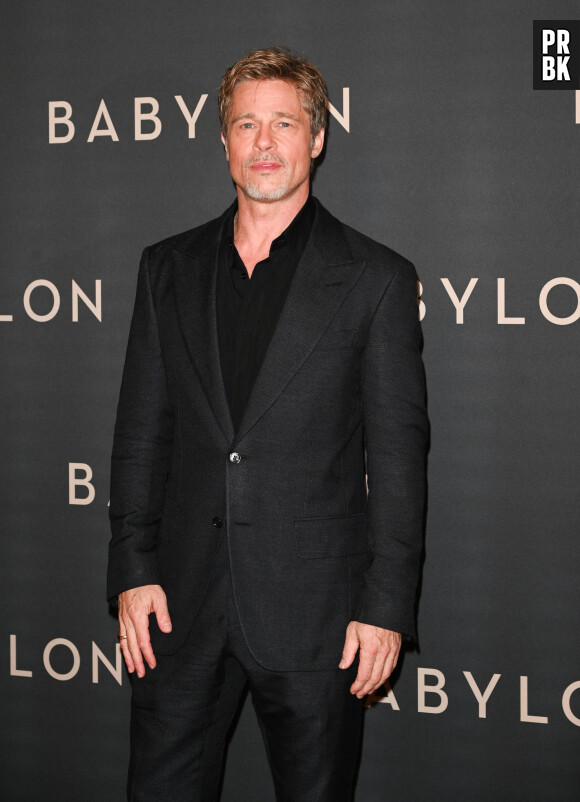 Brad Pitt à la première du film "Babylon" au cinéma Le Grand Rex à Paris, France, le 14 janvier 2023. © Coadic Guirec/Bestimage