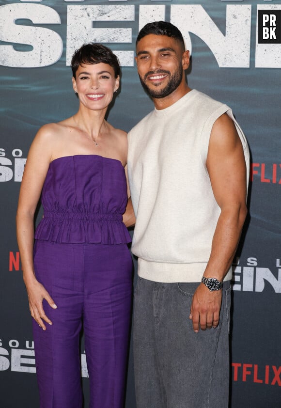 Nassim Lyes et Bérénice Béjo - Avant-première Netflix du film "Sous la Seine" de Xavier Gens au cinéma le Grand Palais Immersif à Paris le 4 juin 2024. © Coadic Guirec/Bestimage