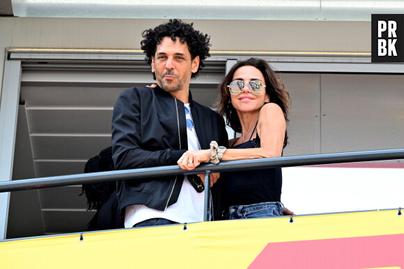 Sandra et Tomer Sisley lors du Grand Prix de Formule 1 (F1) de Monaco, le 26 mai 2024. © Bruno Bebert/Bestimage