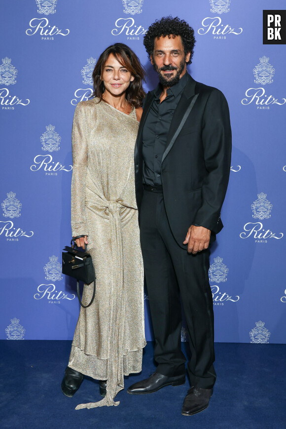 Tomer Sisley et sa femme Sandra - Photocall des 125 ans du Ritz à Paris Le 14 septembre 2023. © Rachid Bellak/ Bestimage