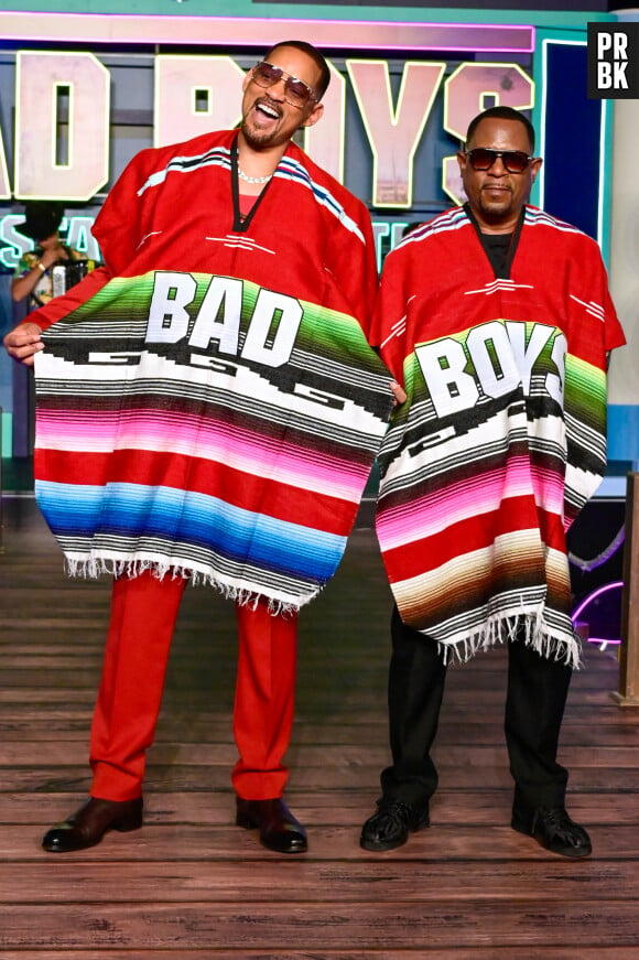 Will Smith et Martin Lawrence sur le tapis rouge de Bad Boys : Ride or Die le 1er juin 2024 à Mexico.



