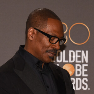 Eddie Murphy dans la press-room de la 80ème cérémonie des Golden Globe, au "Beverly Hilton" à Los Angeles, le 10 janvier 2023. 