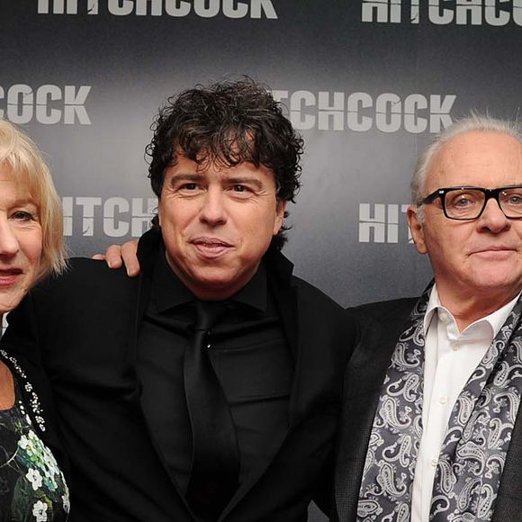 Dame Helen Mirren, Sacha Gervasi, Anthony Hopkins - Premiere du film "Hitchcock" a Londres.