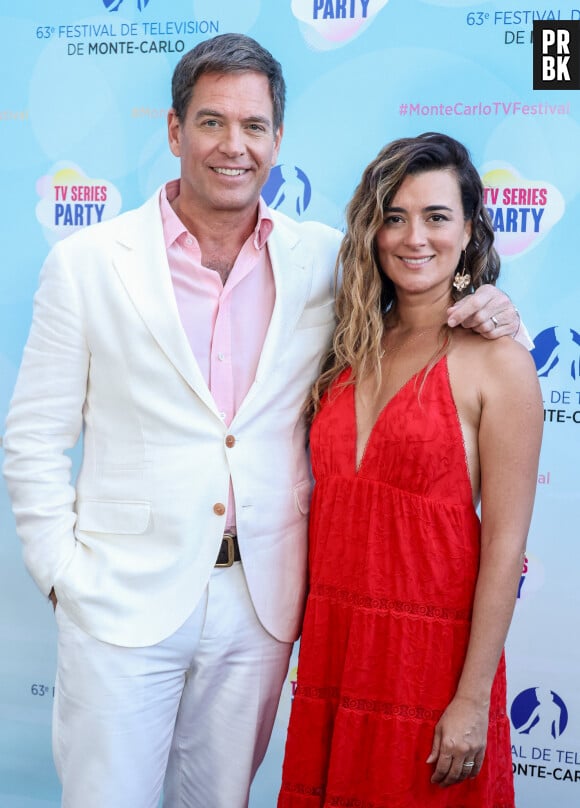 Michael Weatherly, Cote de Pablo (NCIS) pour la soirée du 1000ème épisode de "NCIS" autour d'un gateau au Neptune lors de la 63ème édition du Festival de television de Monte-Carlo, Monaco, le 15 juin 2024. © Denis Guignebourg/BestImage