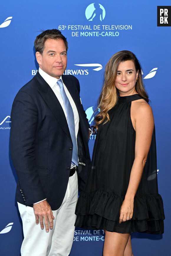 Michael Weatherly et Cote de Pablo durant la cérémonie d'ouverture du 63ème Festival de Télévision de Monte-Carlo au Grimaldi Forum à Monaco, le 14 juin 2024. © Bruno Bebert/Bestimage