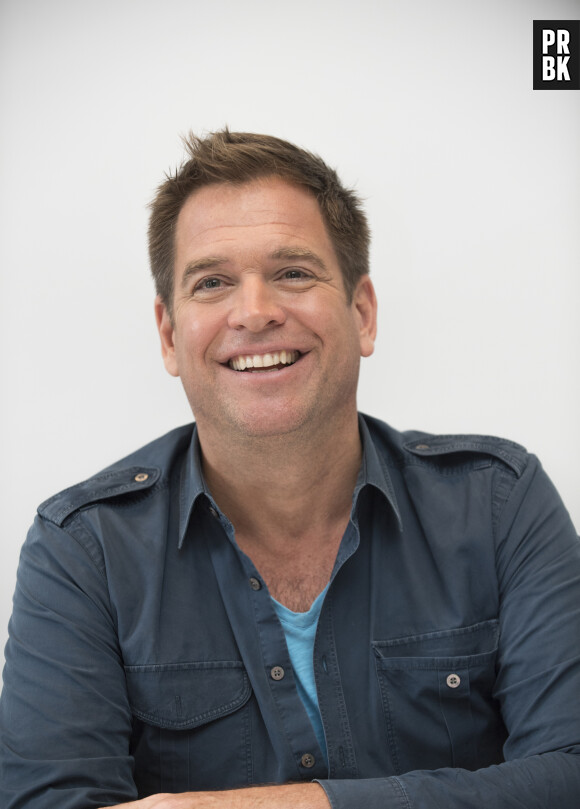 Michael Weatherly en conférence de presse pour "Bull" à New York, le 21 septembre 2018.