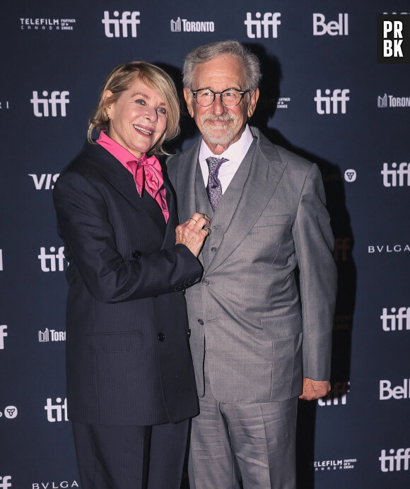 Kate Capshaw, Steven Spielberg au photocall du film "Sidney" lors de la 47ème édition du Festival International du Film de Toronto.