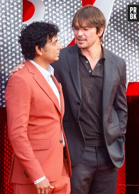 Josh Hartnett, M. Night Shyamalan - Projection du film "Trap" au cinéma "Cineworld Cinema London - The O2 Greenwich" à Londres. Le 29 juillet 2024  