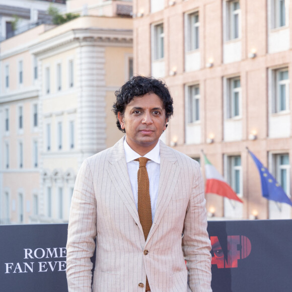 August 2, 2024, Rome, Italy: Director M. Night Shyamalan attends the red carpet of the film ''Trap'' at the Terrazza Barberini in Rome (Credit Image: © Matteo Nardone/Pacific Press via ZUMA Press Wire) 