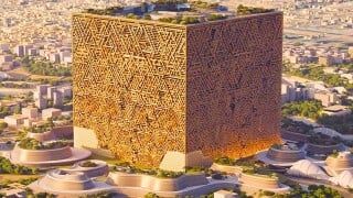 Digne des vaisseaux des plus grands films de science-fiction : l'Arabie saoudite commence à construire un cube pouvant contenir 20 Empire State Buildings