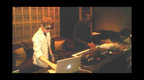 Justin Bieber ... En studio avec Kanye West (photo)