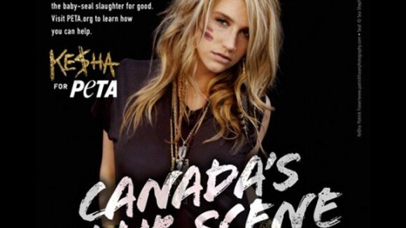 Kesha for PETA ... Son soutien classe et sobre à l'association PETA (PHOTO)