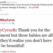 Miley Cyrus parle de ses seins : &#039;&#039; ses bébés à elle&#039;&#039; (PHOTO)