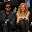 Beyonce et Jay-Z a un match de basket