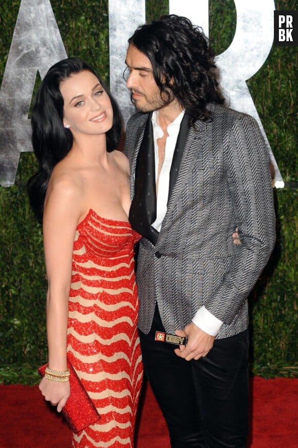 Katy Perry avec son ex-mari Russel Brand.