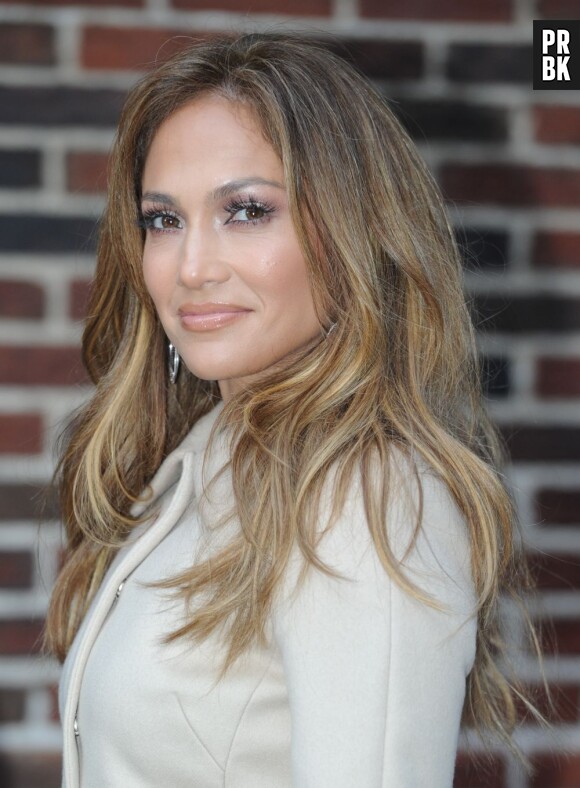 Jennifer Lopez arrive au David Letterman Show