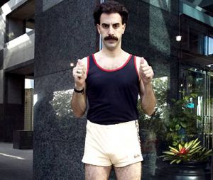 L'hymne de Borat lors d'une compétition sportive au Koweit