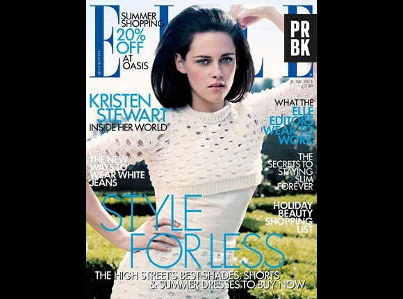 Kristen Stewart hyper glamour en Une du ELLE UK