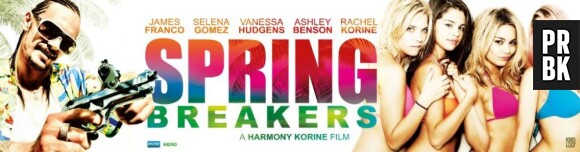 La première affiche de Spring Breakers