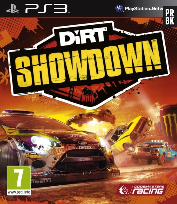 La jaquette PS3 de DiRT Showdown