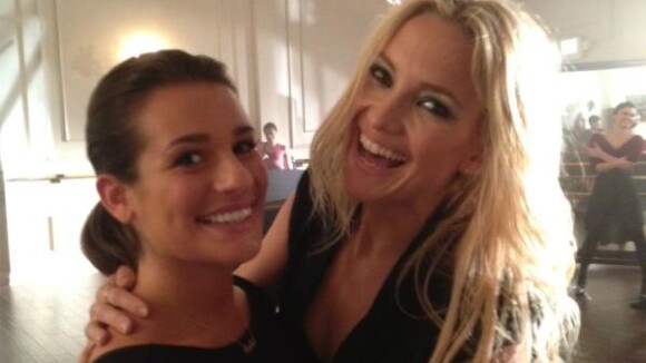 Glee saison 4 : Lea Michele et Kate Hudson, nouvelles best friends sur le tournage ! (PHOTO)