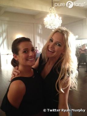 Lea Michele et Kate Hudson sur le tournage de la saison 4 de Glee !