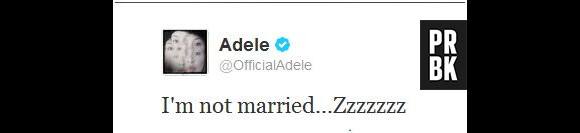 Adele dément être mariée
