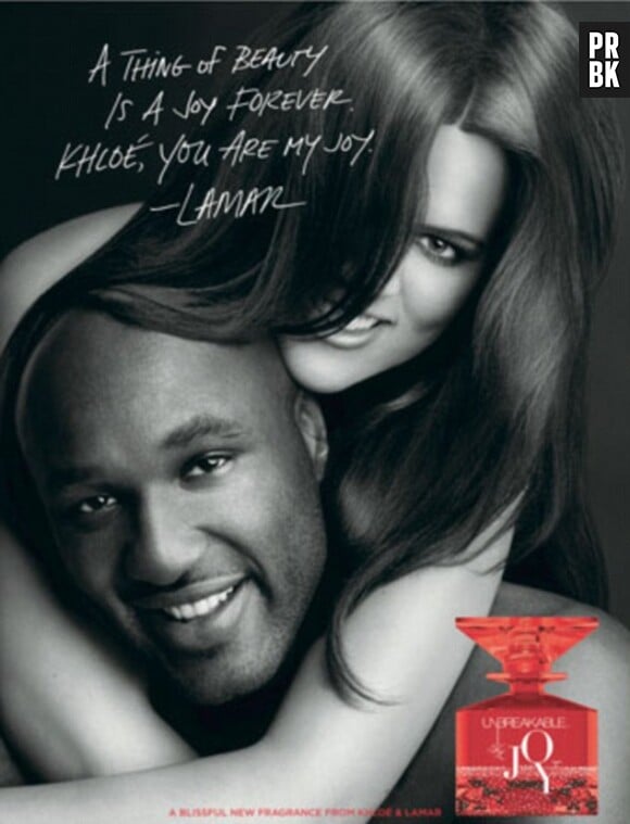 Khloé et Lamar pour le parfum Kardashian