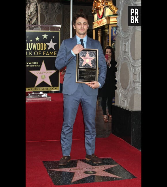 James Franco a son étoile sur Hollywood Boulevard