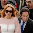 Lindsay Lohan et son avocat arrivent au tribunal de Los Angeles le 18 mars 2013