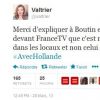 Le compte parodique de Valérie Trierweiler se moque de Christine Boutin